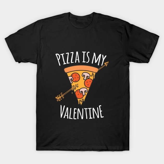 Pizza Is My Valentine Funny Valentines Day Gifts Boys Kids T-Shirt by johnii1422